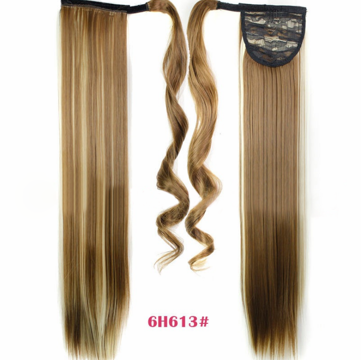 Velcro Wig Ponytail Straight Invisible Hair Extension