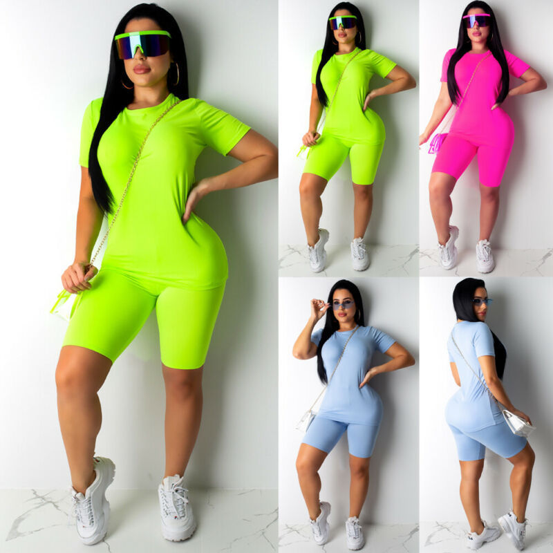 Aliexpress Ebay Amazon New Solid Color Fashion Casual Sports Two-Piece Set Directly From The Factory