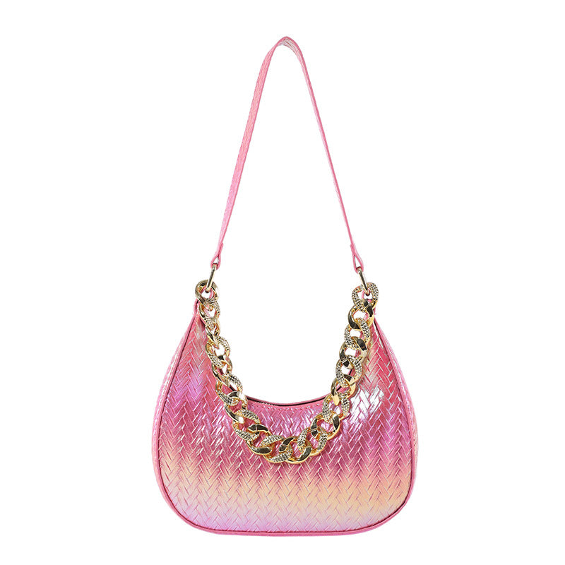 Women's Fashion Colorful Shiny Shoulder Bag