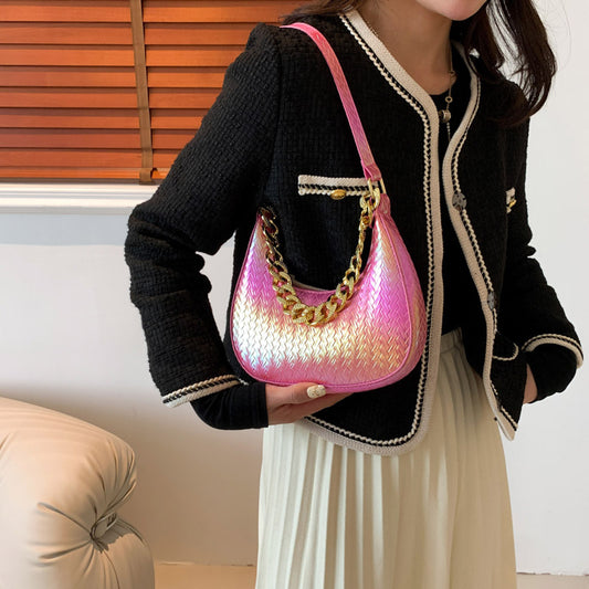 Women's Fashion Colorful Shiny Shoulder Bag