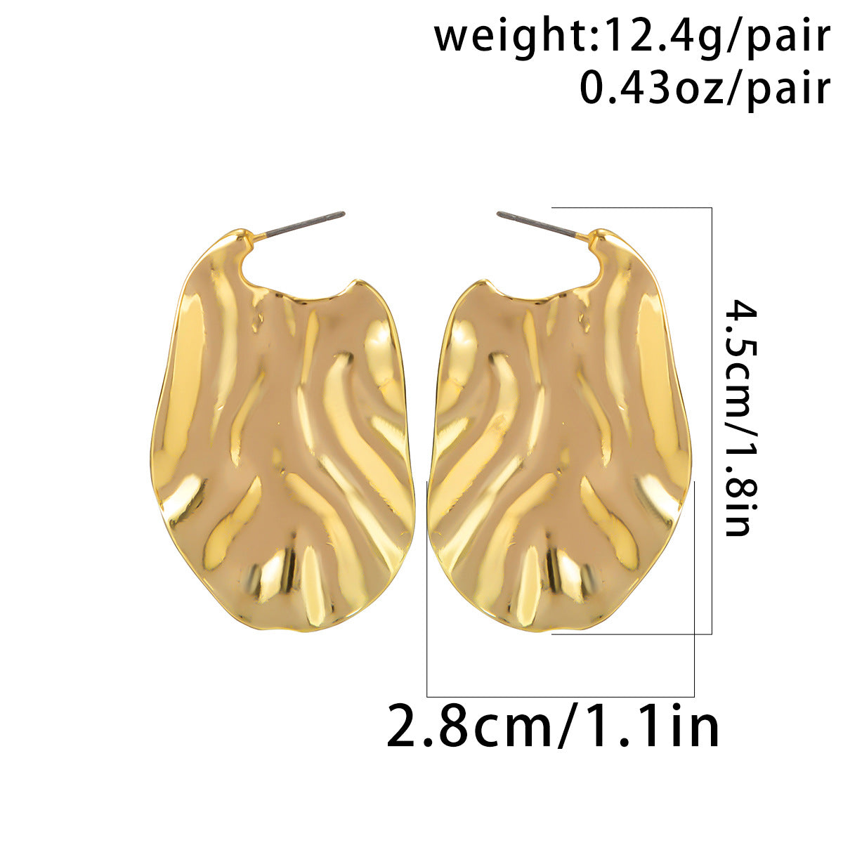 Exaggerated Large Water Drop Earrings