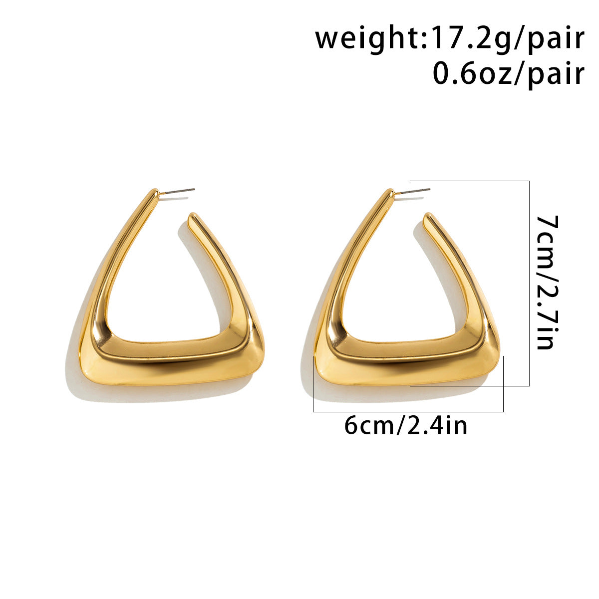 Exaggerated Large Water Drop Earrings