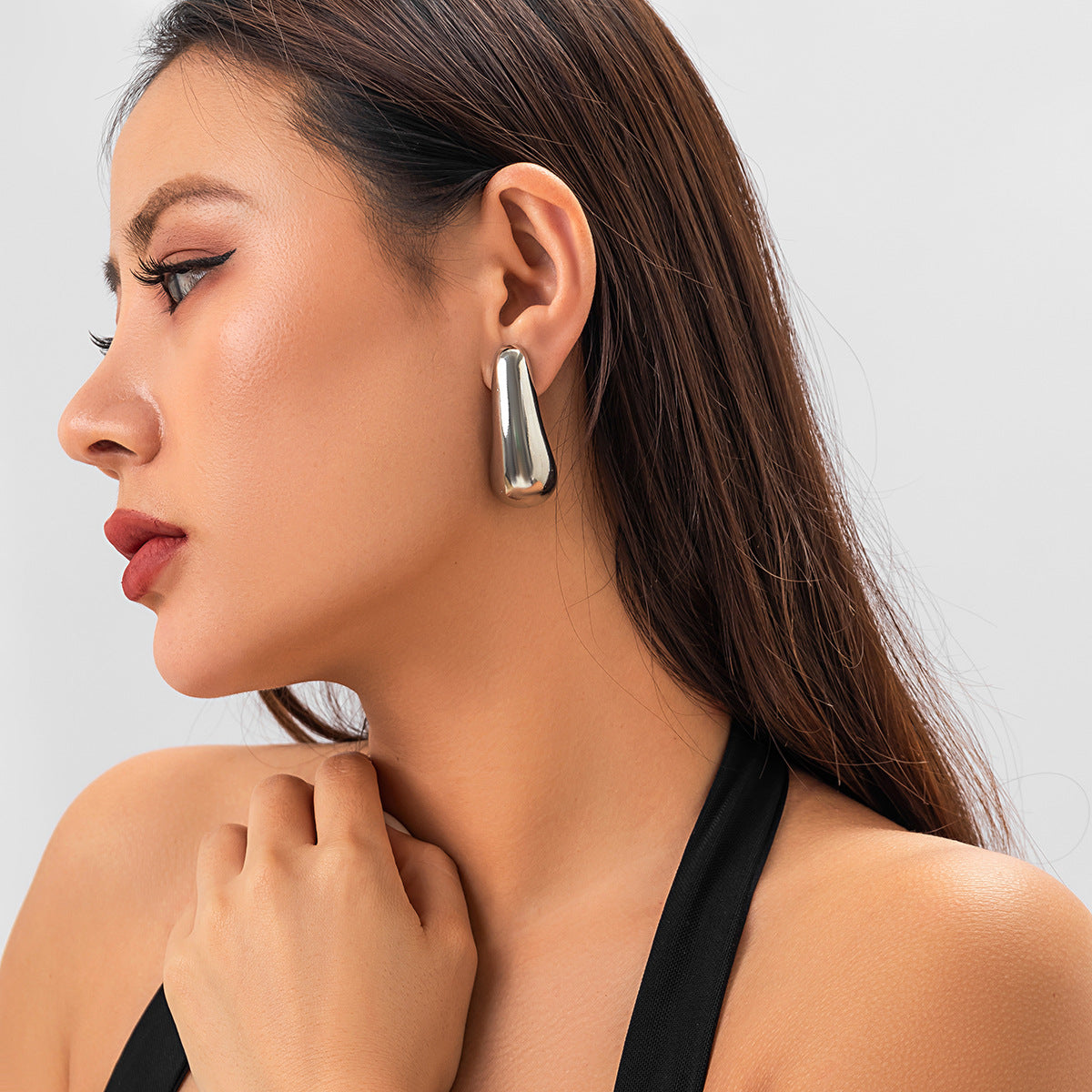 Exaggerated Large Water Drop Earrings